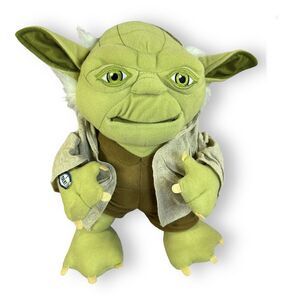 Star Wars Talking Master Yoda Plush 12” Lucas Films Multiple Sayings - WORKING